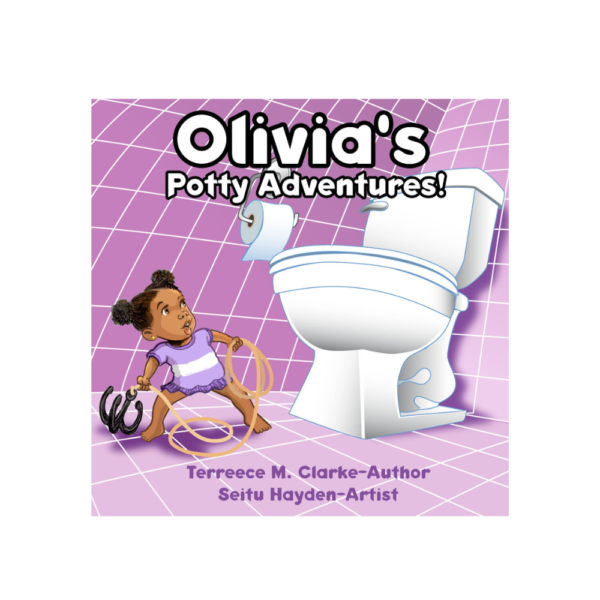 black girl on cover of potty training book