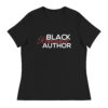 Women's Black Romance Author Relaxed T-Shirt - Image 2